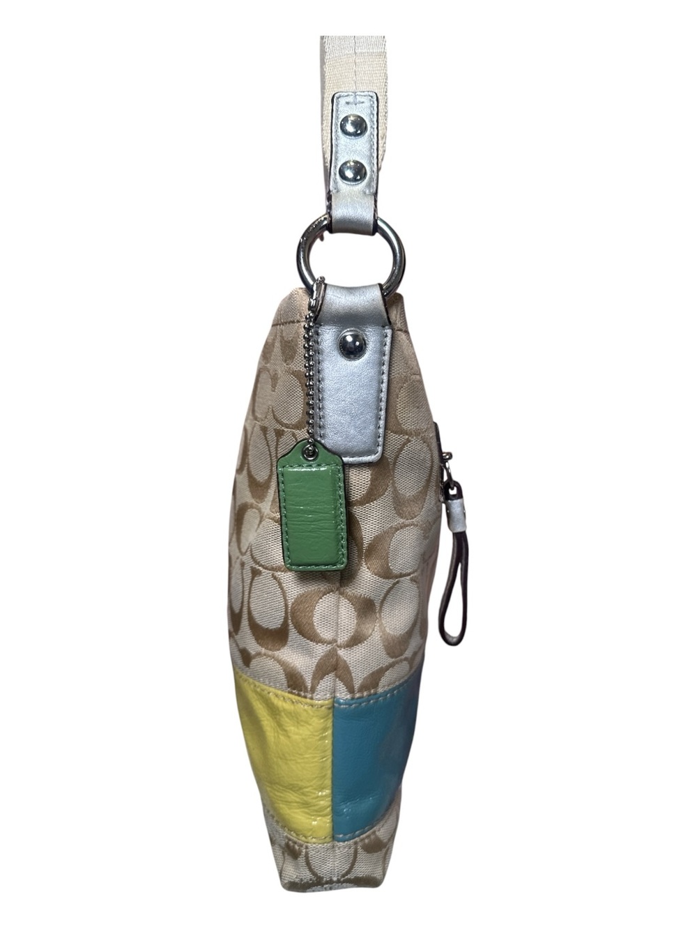 COACH Vintage Signature Multi Stripe Demi Crossbody with Matching Cosmetic Pouch - Picture 5 of 17